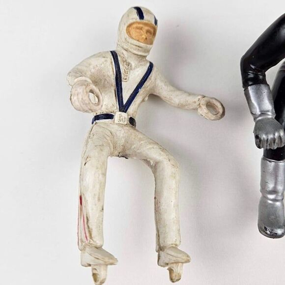 Vintage Evil Knevel Rubber Figure and Turbo Black Motorcycle rider - Picture 2 of 8